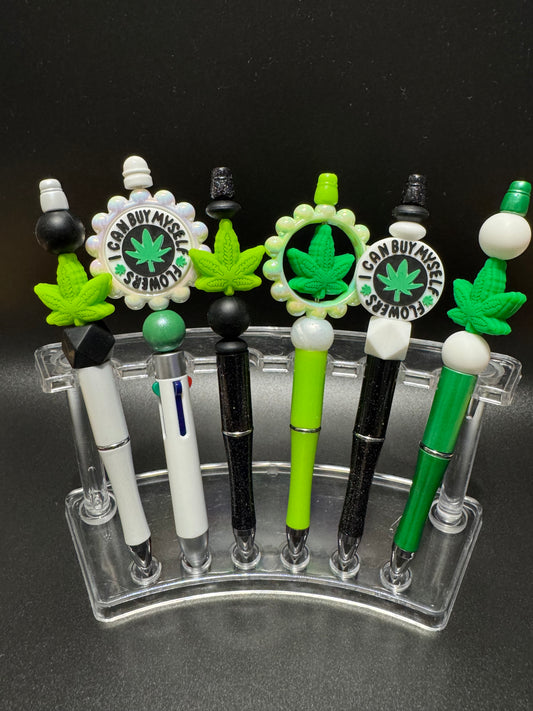 Leafy Greens Beaded pens