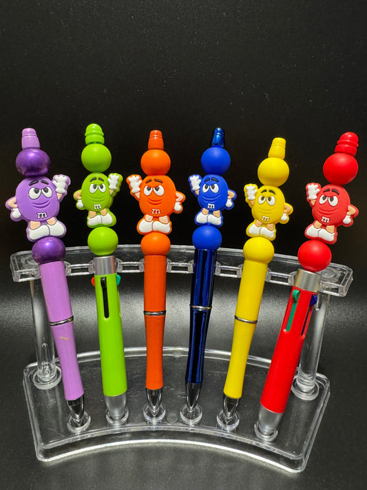 M & M and Friends Beaded pens